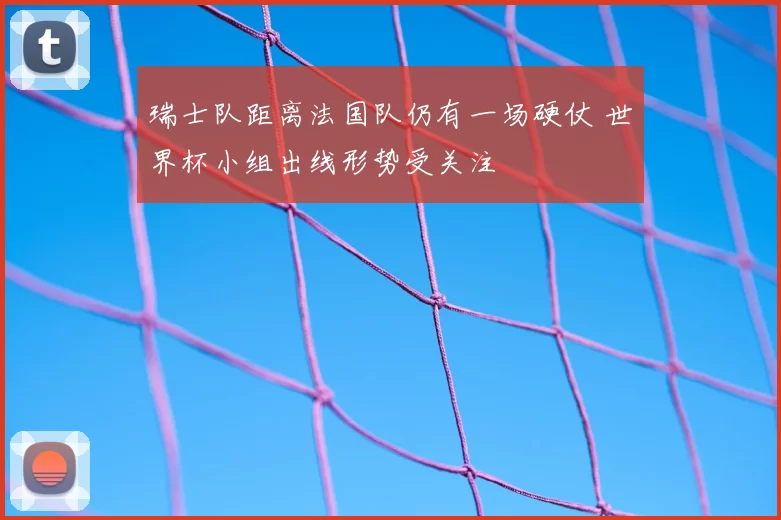 瑞士队距离法国队仍有一场硬仗 世界杯小组出线形势受关注